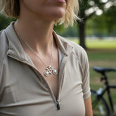 DIJE BICI C/ZIRCONIA PLATA .925