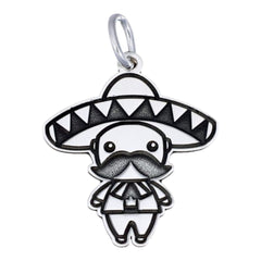 DIJE CHARRO PLATA .925