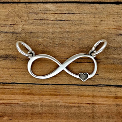 DIJE INFINITO/CORAZON PLATA .925