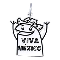 DIJE FLORK VIVA MEXICO PLATA .925