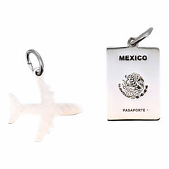 DIJE AVION / PASAPORTE PLATA .925
