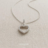 DIJE CORAZON C/ZIRCONIA PLATA .925