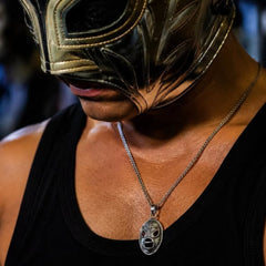 DIJE MASCARA SANTO PLATA .925