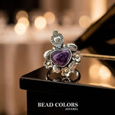 ANILLO SAGRADO CORAZON PIEDRA CM PLATA .925