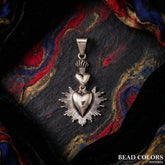 DIJE SAGRADO CORAZON CM PLATA .925