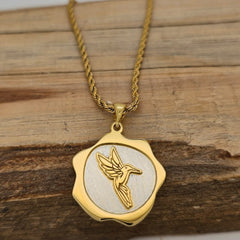 DIJE SELLO COLIBRI D PLATA .925