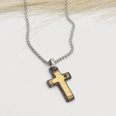 GARGANTILLA CRUZ MP ACERO