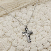 GARGANTILLA CRUZ MP ACERO