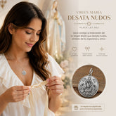 DIJE VIRGEN MARIA DESATANUDOS PLATA .925