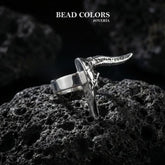 JUEGO ANILLO CRANEO PLATA LEY 925