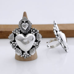 ANILLO SAGRADO CORAZON AJUSTABLE