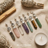 DIJE CUARZO NATURAL PLATA .925