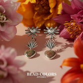ARETE SAGRADO CORAZON/AGAVE/PIEDRA CM PLATA .925