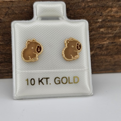 BROQUEL CAPIBARA ORO 10K