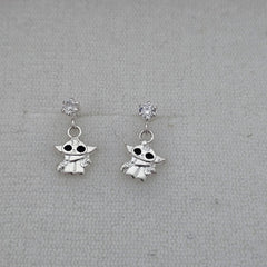 BROQUEL RECTO COLGANTE BABY Y PLATA .925