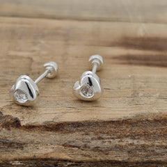 BROQUEL CORAZON GDE. PLATA .925