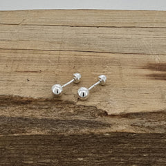 BROQUEL BOLA 1MM PLATA .925