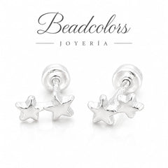 BROQUEL 2 ESTRELLAS PLATA .925
