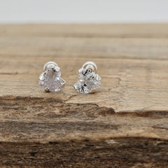 BROQUEL RECTO CORAZON 5MM PLATA .925