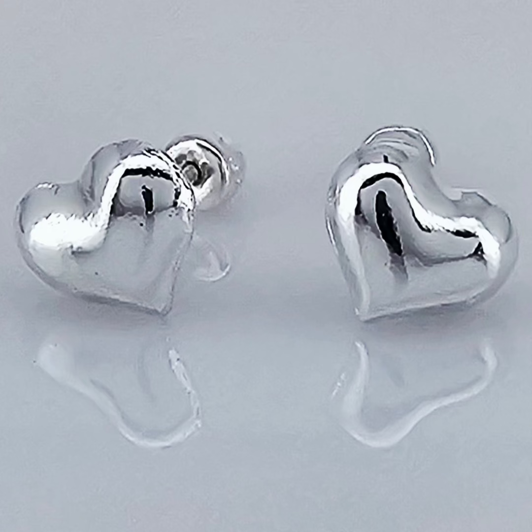 BROQUEL CORAZON PLATA .925