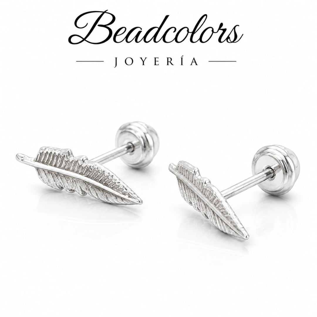 BROQUEL PLUMA GRANDE PLATA .925