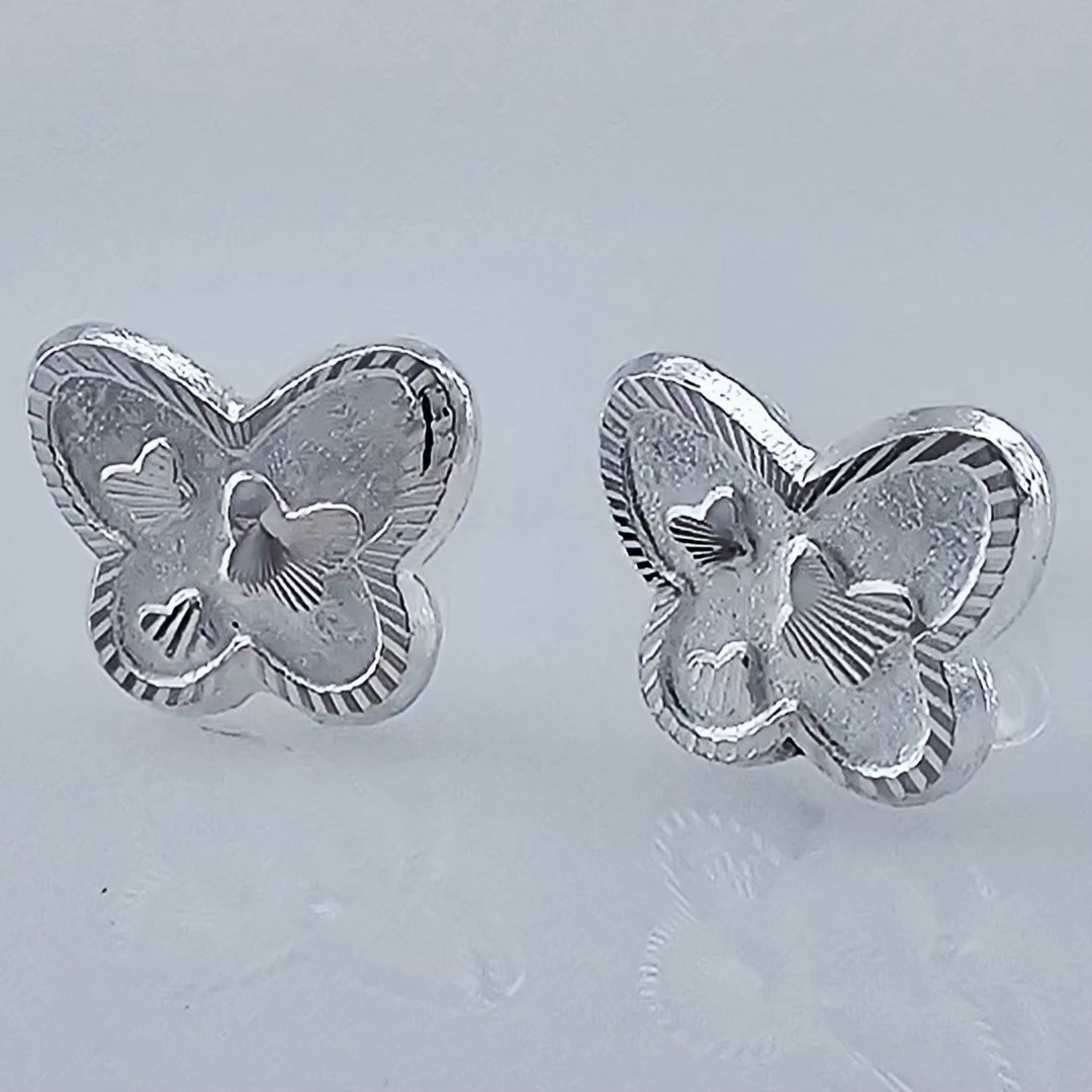 BROQUEL MARIPOSA PLATA .925