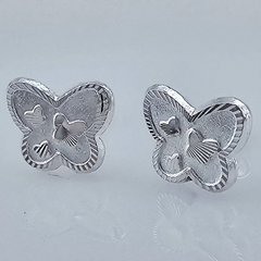 BROQUEL MARIPOSA PLATA .925