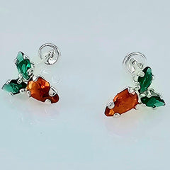 BROQUEL ZANAHORIA PLATA .925