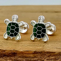 BROQUEL TORTUGA PLATA .925