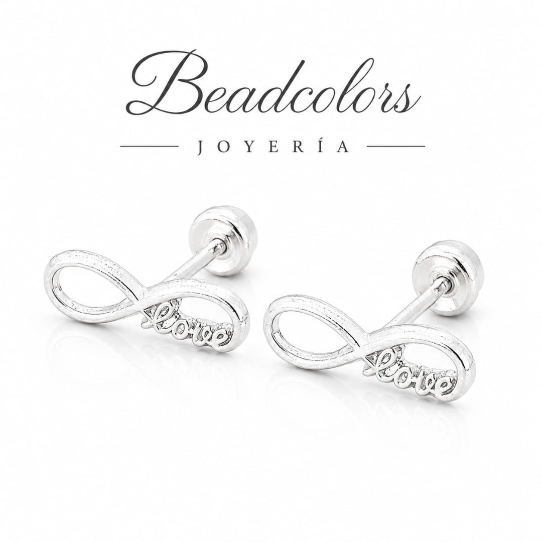 BROQUEL INFINITO LOVE PLATA .925