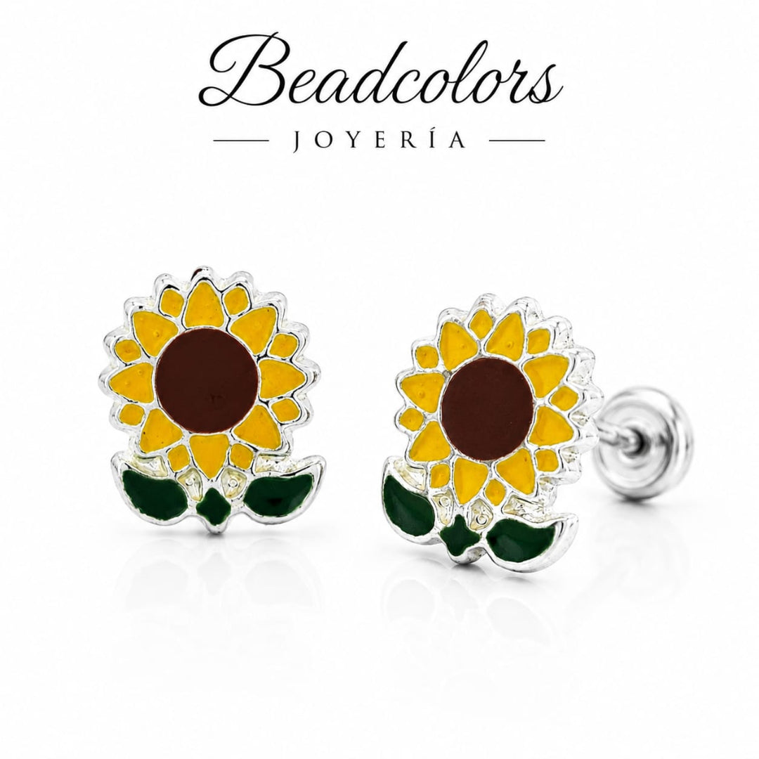 BROQUEL GIRASOL PLATA .925