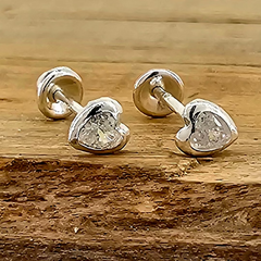 BROQUEL BISEL CORAZON 3MM