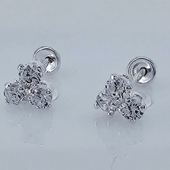 BROQUEL TRESILLO PLATA .925
