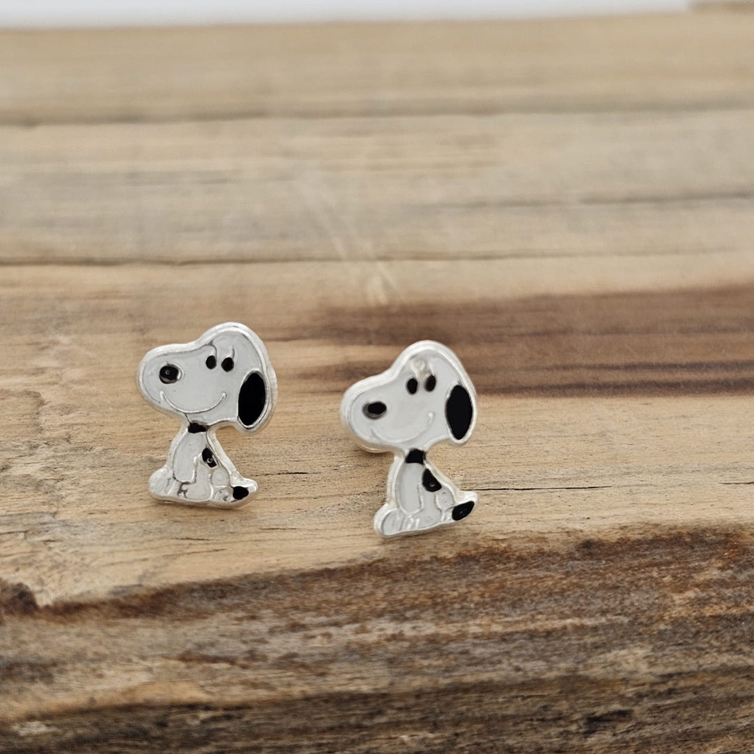 BROQUEL SNOOPY PLATA .925