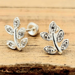 BROQUEL RAMITA PLATA .925