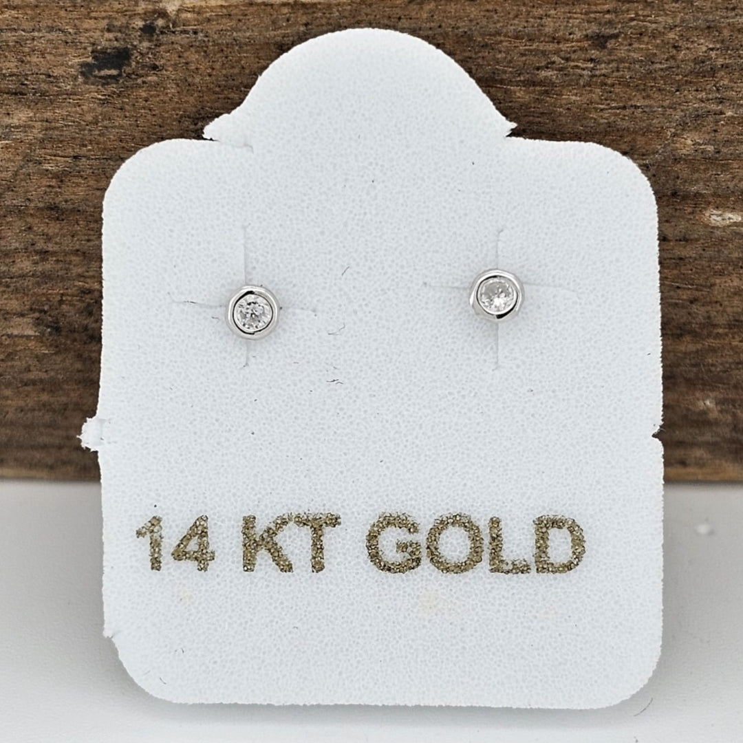 BROQUEL BISEL #2 ORO BLANCO 14K