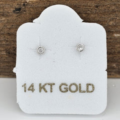 BROQUEL BISEL #2 ORO BLANCO 14K