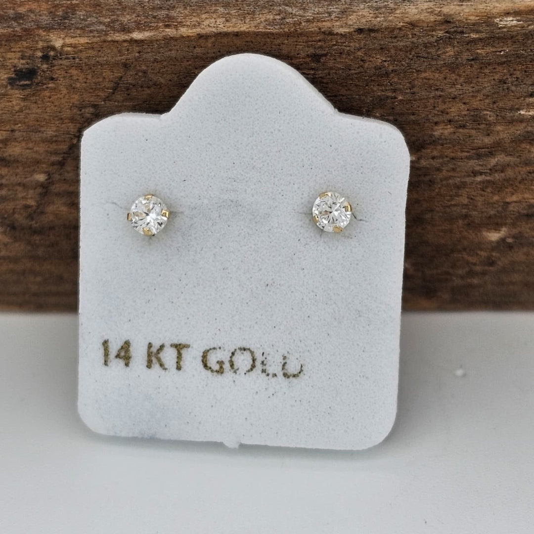 BROQUEL SOLITARIO #3 14K