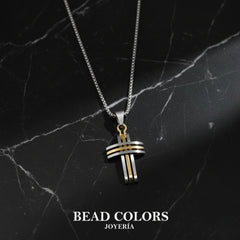 GARGANTILLA CRUZ MP ACERO