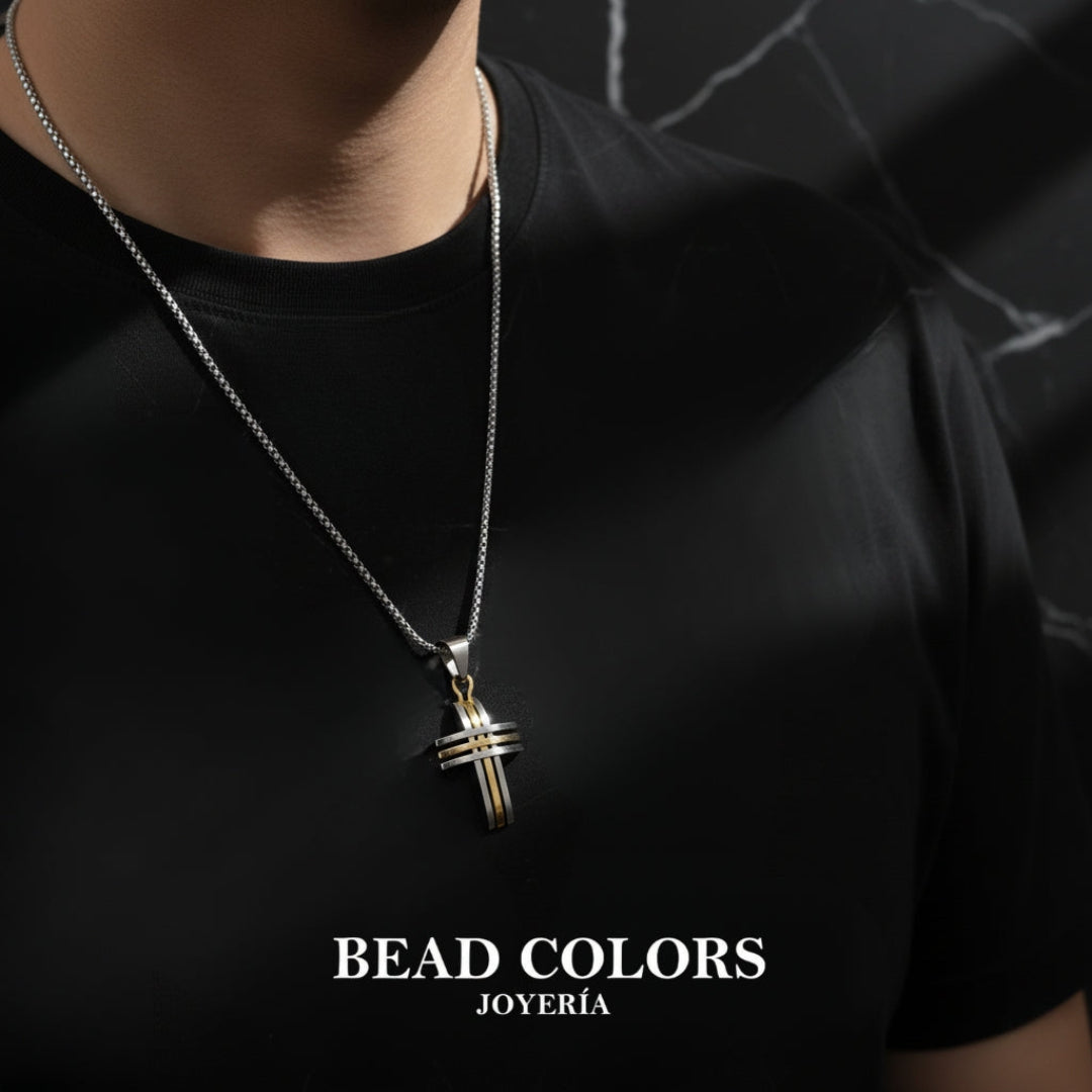 GARGANTILLA CRUZ MP ACERO