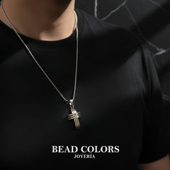 GARGANTILLA CRUZ MP ACERO