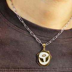 DIJE ALAS DORADO PLATA .925