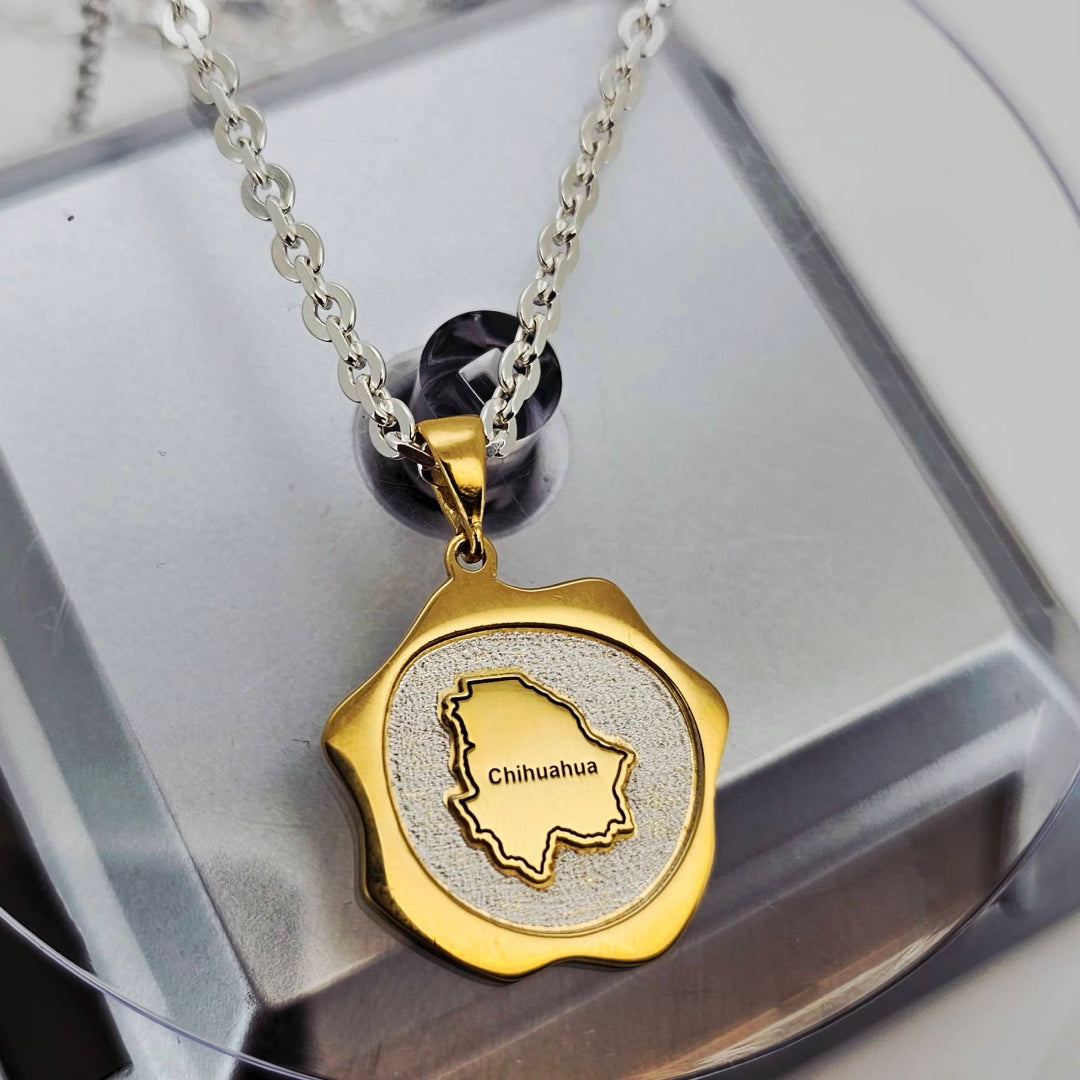 DIJE CHIHUAHUA DORADO PLATA .925