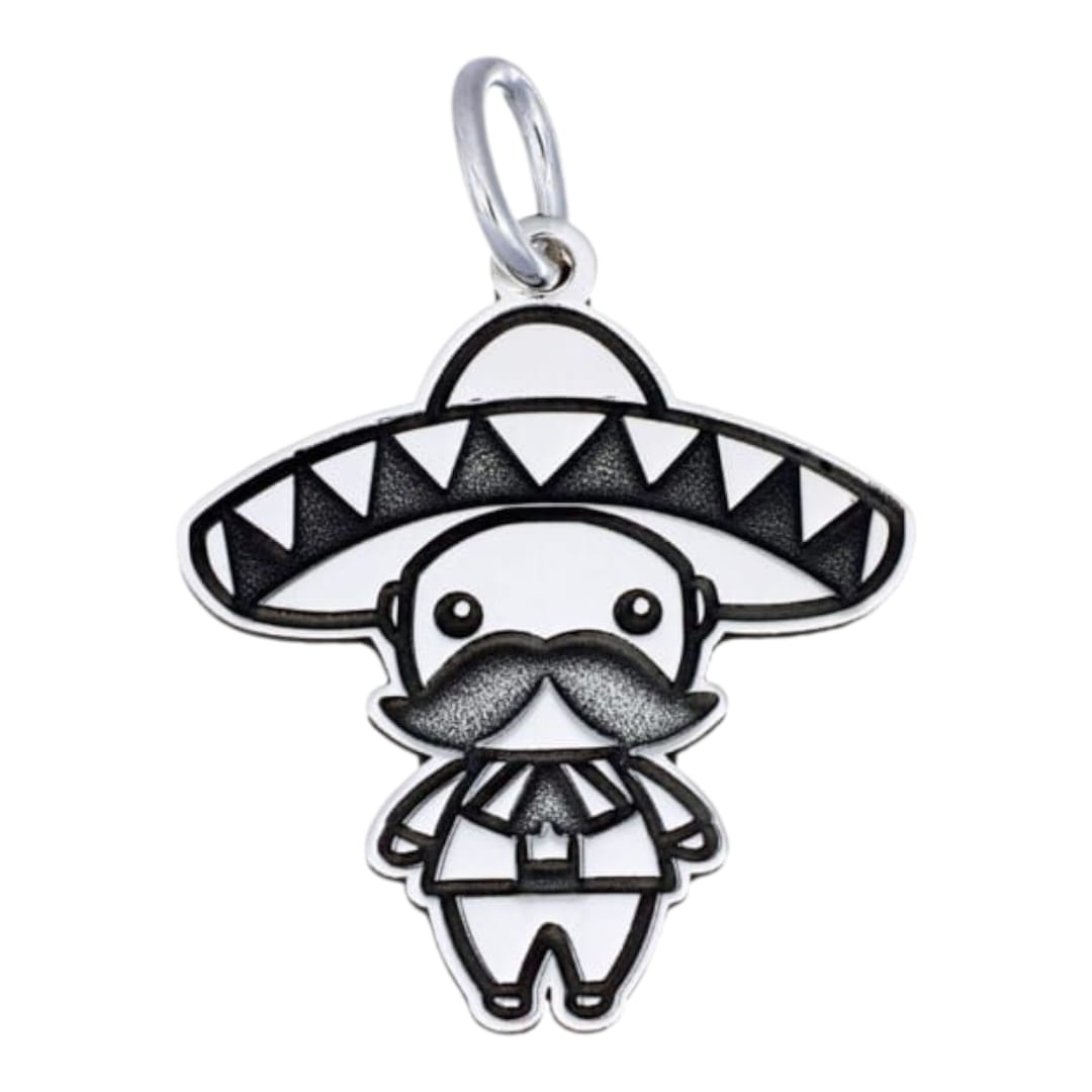 DIJE CHARRO PLATA .925