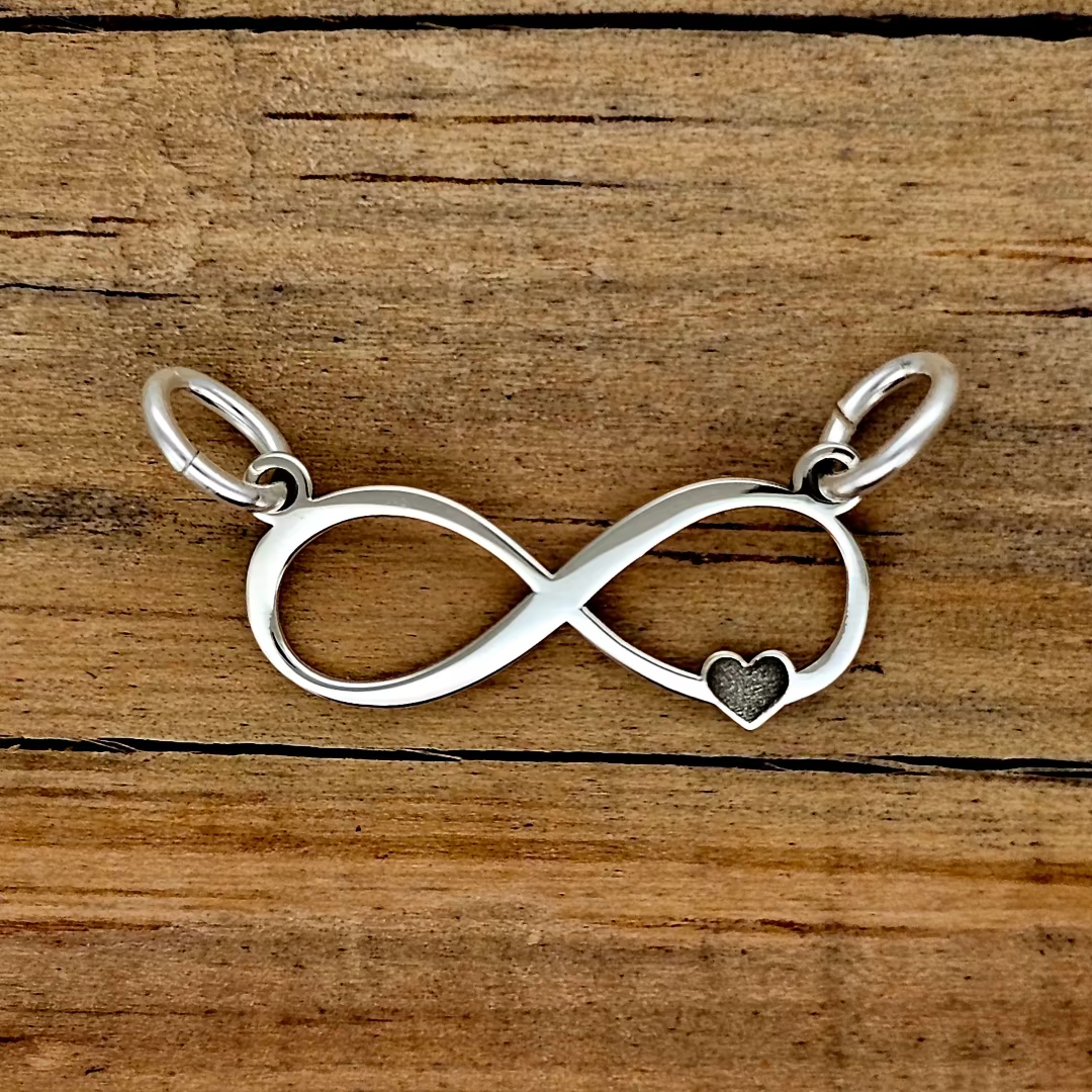 DIJE INFINITO/CORAZON PLATA .925
