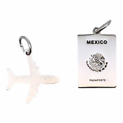 DIJE AVION / PASAPORTE PLATA .925
