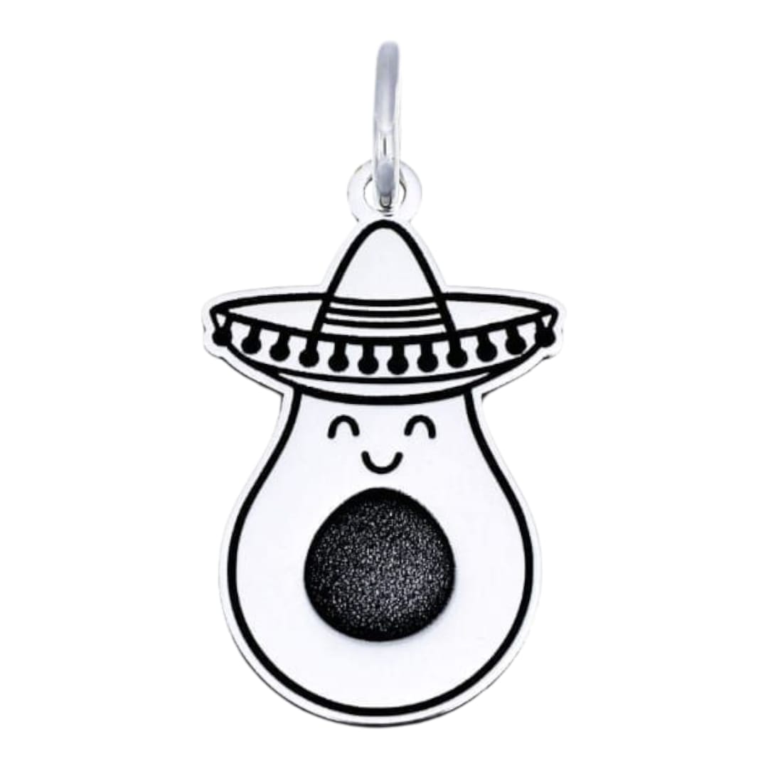 DIJE AGUACATE CHARRO PLATA .925