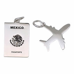 DIJE AVION / PASAPORTE PLATA .925