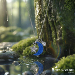 GARGANTILLA LUNA OPALO PLATA .925