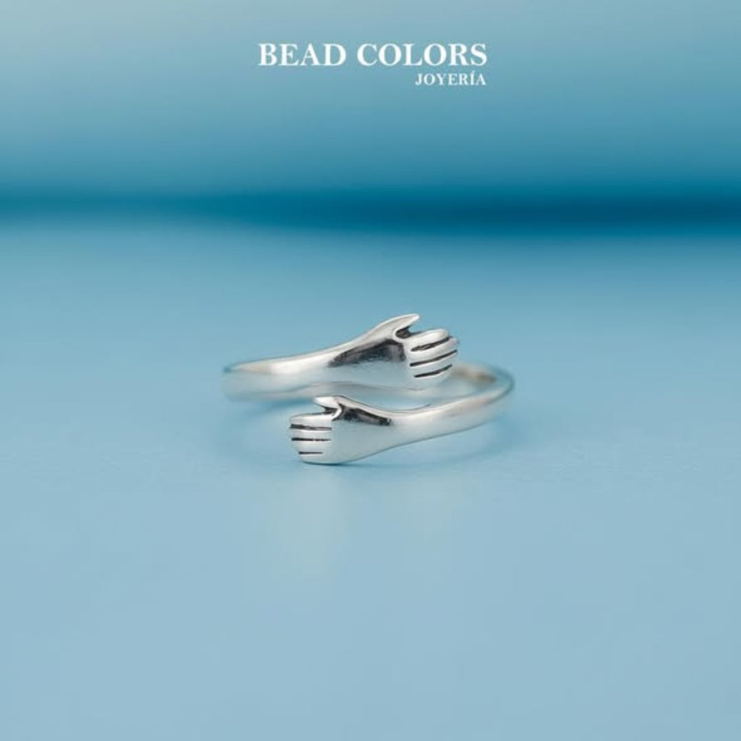 ANILLO ABRAZO PLATA .925
